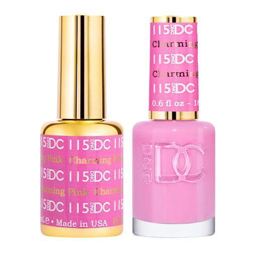  DND DC Gel Nail Polish Duo - 115 Pink Colors - Charming Pink