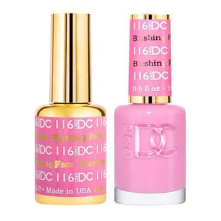  DND DC Gel Nail Polish Duo - 116 Pink Colors - Blushing Face