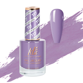 LDS 117 Plum Pagoda - LDS Nail Lacquer 0.5oz