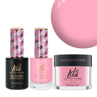 LDS 3 in 1 - 118 Pink Before You Leap - Dip (1.5oz), Gel & Lacquer Matching
