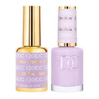  DND DC Gel Nail Polish Duo - 120 Purple Colors - Chiffron