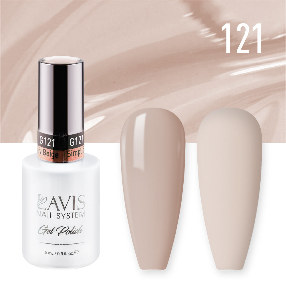 LAVIS 121 Simplify Beige - Gel Polish 0.5oz