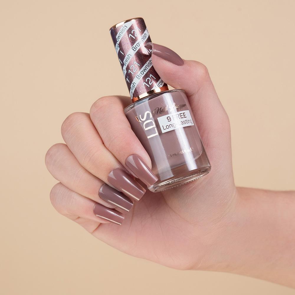 LDS 121 Brownish - LDS Nail Lacquer 0.5oz