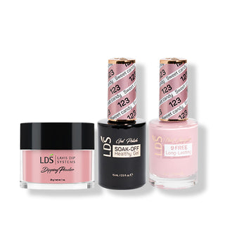 LDS 3 in 1 - 123 Sweet Candy - Dip (1oz), Gel & Lacquer Matching