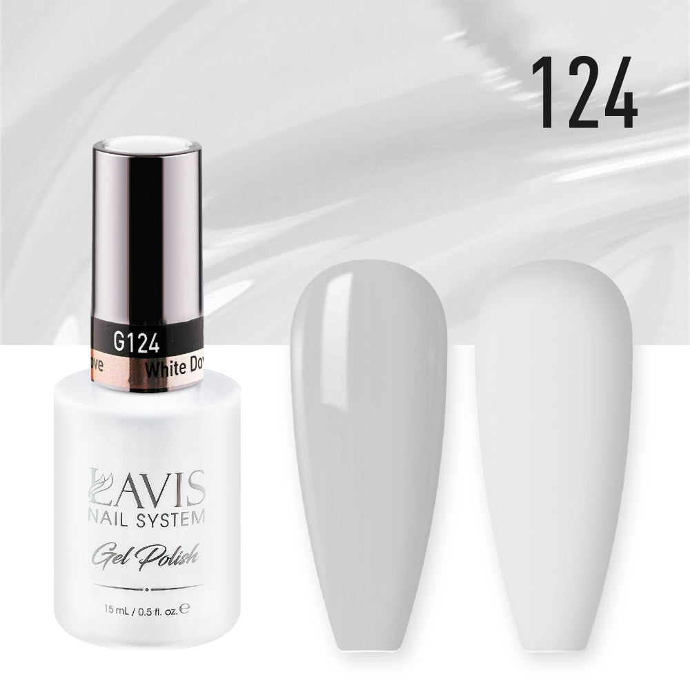 LAVIS 124 White Dove - Gel Polish 0.5oz