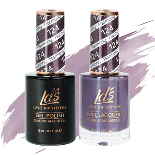 LDS 124 Harmony - LDS Gel Polish & Matching Nail Lacquer Duo Set - 0.5oz