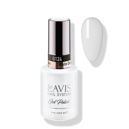 LAVIS 124 White Dove - Gel Polish 0.5oz