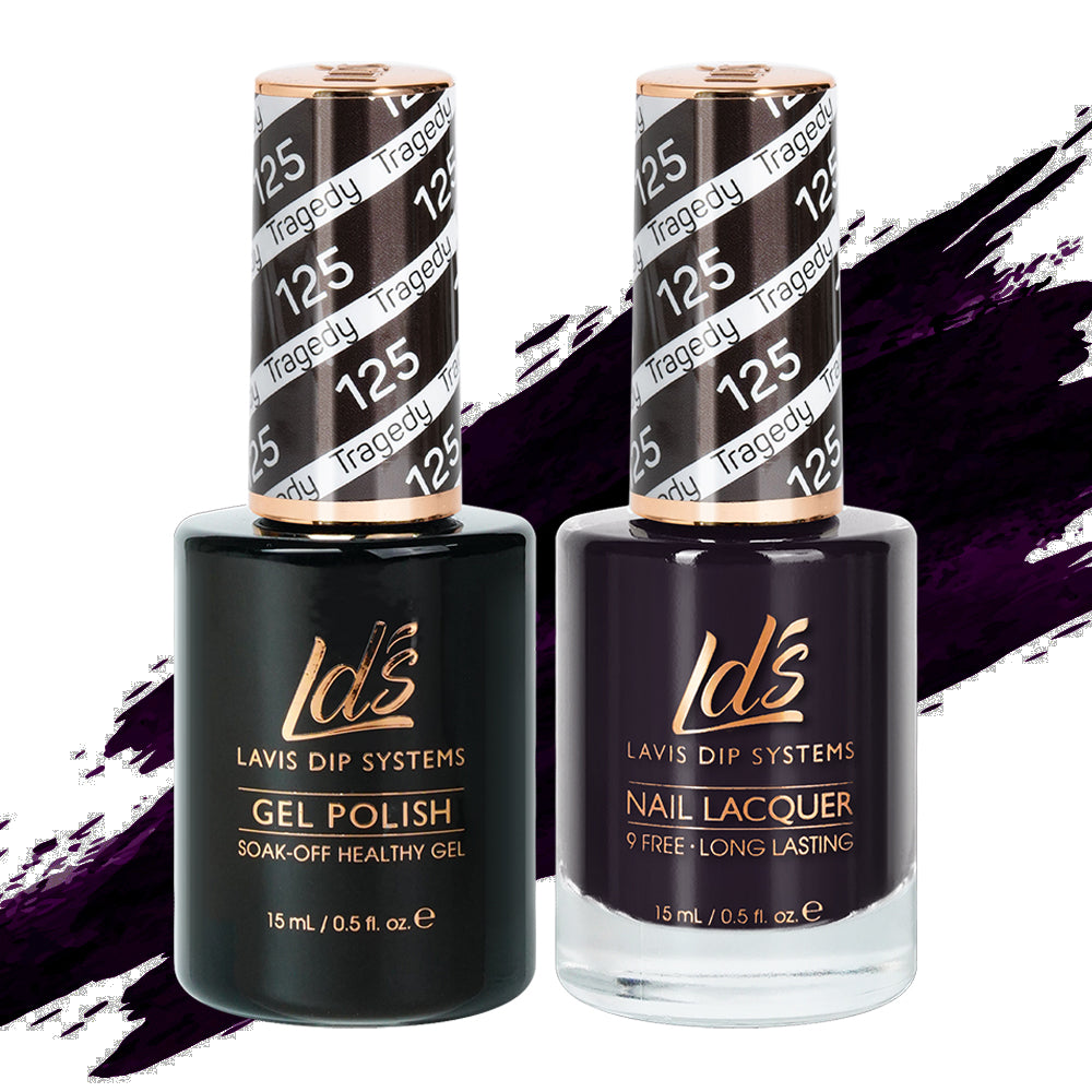 LDS 125 Tragedy - LDS Gel Polish & Matching Nail Lacquer Duo Set - 0.5oz