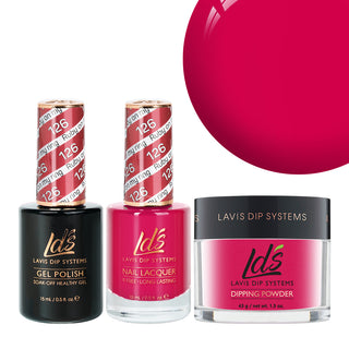 LDS 3 in 1 - 126 Ruby On My Ring - Dip (1.5oz), Gel & Lacquer Matching