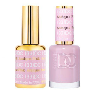  DND DC Gel Nail Polish Duo - 133 Pink Colors - Antique Pink