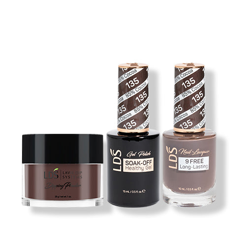 LDS 3 in 1 - 135 85% Cocoa - Dip (1oz), Gel & Lacquer Matching