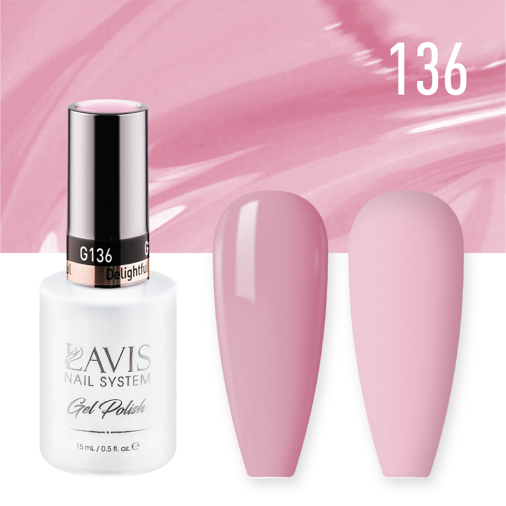 LAVIS 136 Delightful - Nail Lacquer 0.5 oz