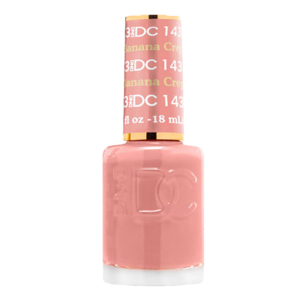 DND DC Nail Lacquer - 143 Coral Colors - Banana Crepe