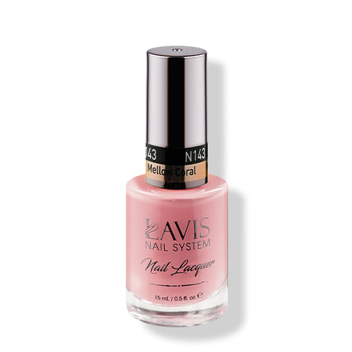 LAVIS 143 Mellow Coral - Nail Lacquer 0.5 oz