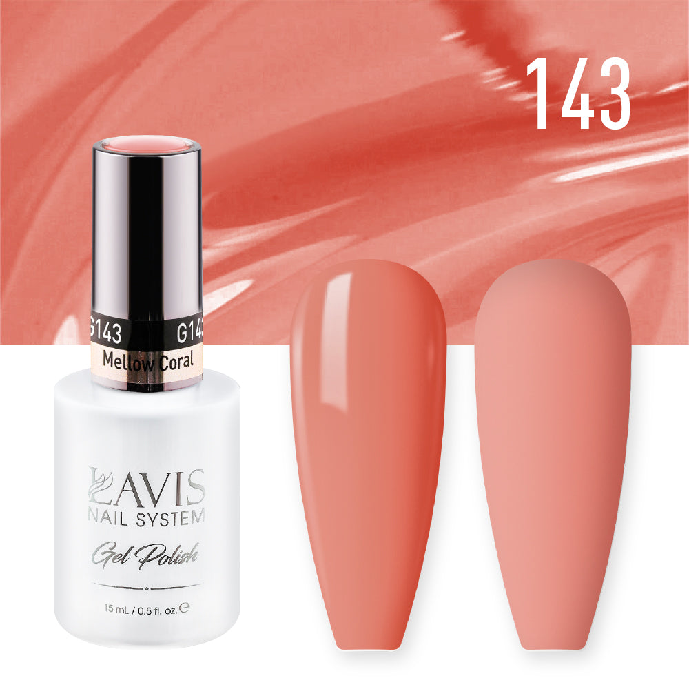 LAVIS 143 Mellow Coral - Gel Polish 0.5oz