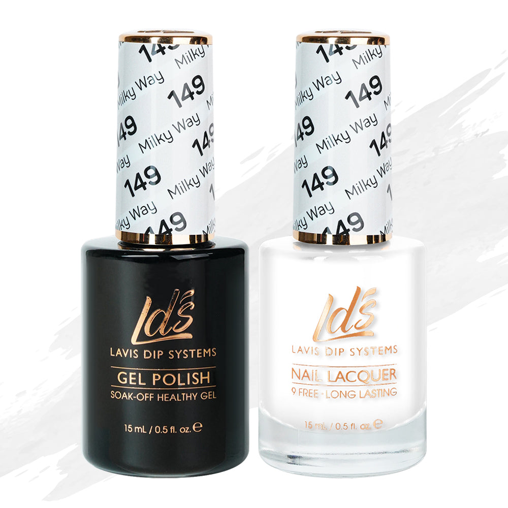 LDS 149 Milky Way - LDS Gel Polish & Matching Nail Lacquer Duo Set - 0.5oz