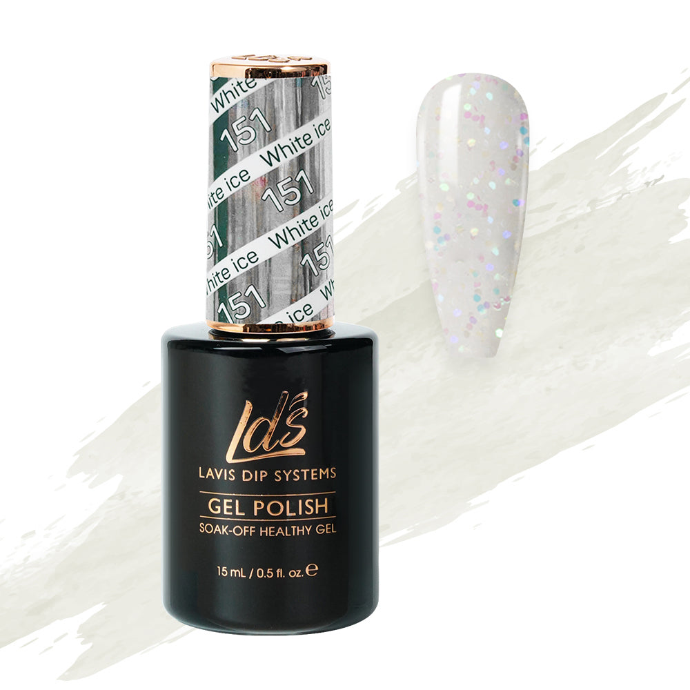 LDS 151 White ice - LDS Gel Polish 0.5oz