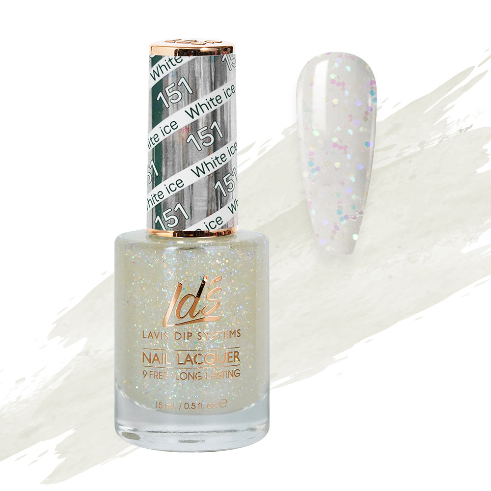 LDS 151 White ice - LDS Nail Lacquer 0.5oz