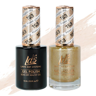 LDS 153 Make Yourself A Priority - LDS Gel Polish & Matching Nail Lacquer Duo Set - 0.5oz