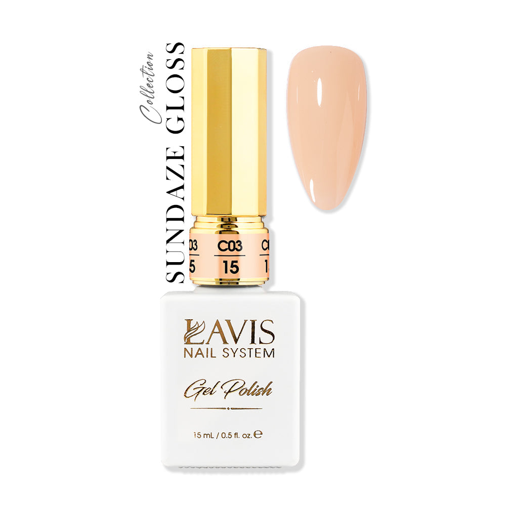 LAVIS C03 - 15 - Gel Polish 0.5 oz - Sundaze Gloss Collection