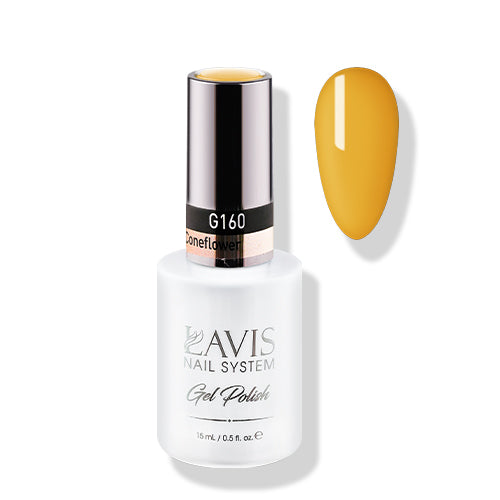 LAVIS 160 Yellow Coneflower - Gel Polish 0.5oz