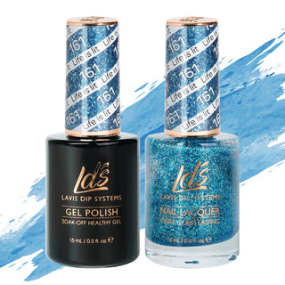 LDS 161 Life Is Lit - LDS Gel Polish & Matching Nail Lacquer Duo Set - 0.5oz