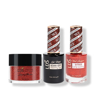 LDS 3 in 1 - 163 A Thousand Kisses - Dip (1oz), Gel & Lacquer Matching
