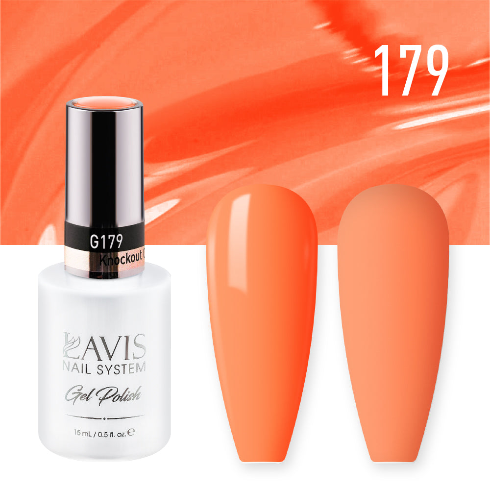 LAVIS 179 Knockout Orange - Gel Polish 0.5oz