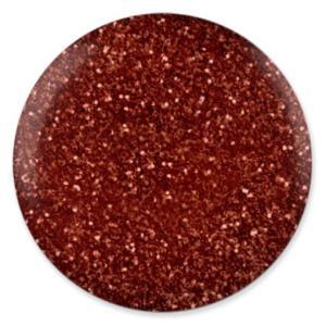 DND DC Gel Polish 185 - Glitter, Orange Colors - Crimson