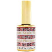 DND DC Gel Polish 187 - Glitter, Red Colors - Scarlet