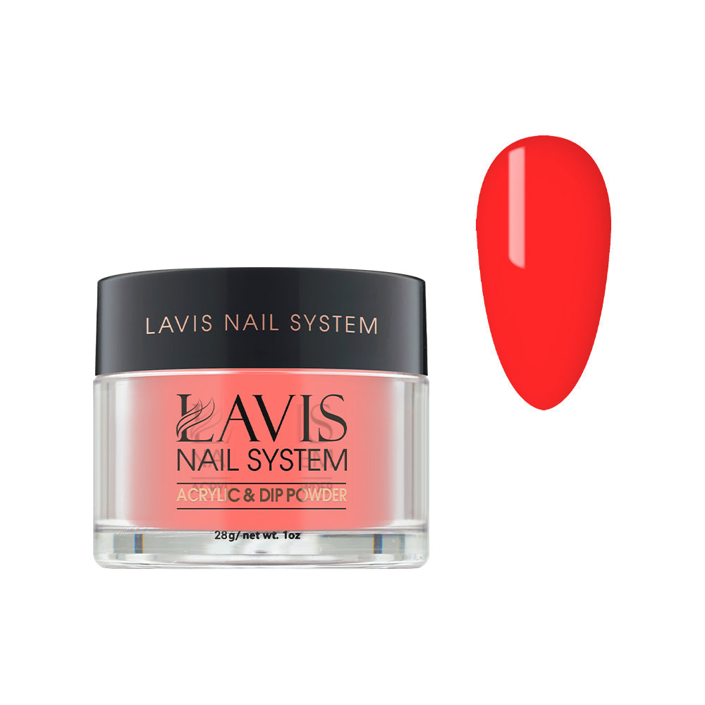 LAVIS 187 Daring Orange - Acrylic & Dip Powder 1oz