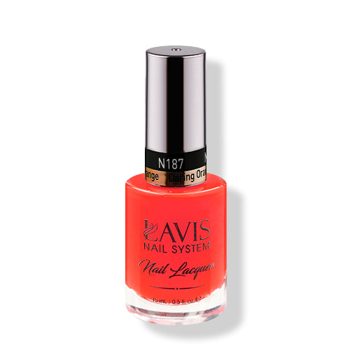 LAVIS 187 Daring Orange - Nail Lacquer 0.5 oz