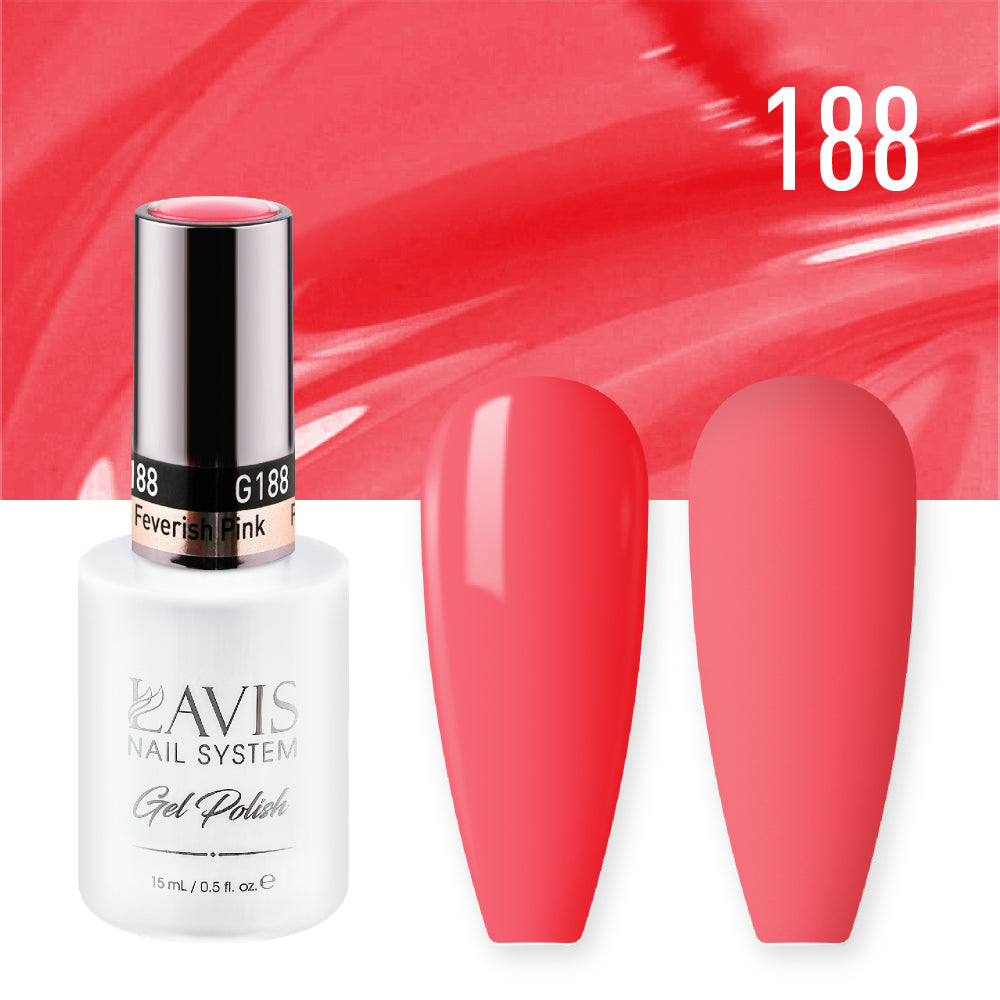 LAVIS 188 Feverish Pink - Gel Polish 0.5oz