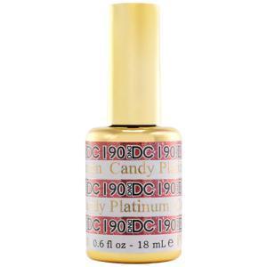 DND DC Gel Polish 190 - Glitter, Orange Colors - Candy