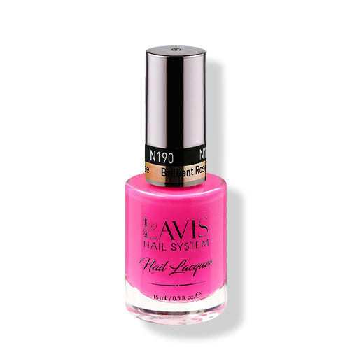 LAVIS 190 Brilliant Rose - Nail Lacquer 0.5 oz