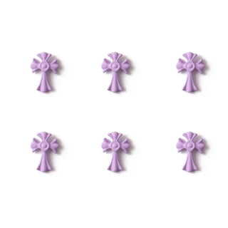 #344 2PCS Clay Happy Kuromi Nail Charm - Purple