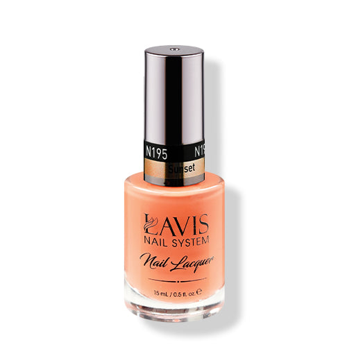 LAVIS 195 Sunset - Nail Lacquer 0.5 oz