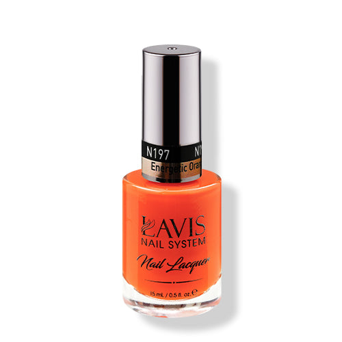 LAVIS 197 Energetic Orange - Nail Lacquer 0.5 oz