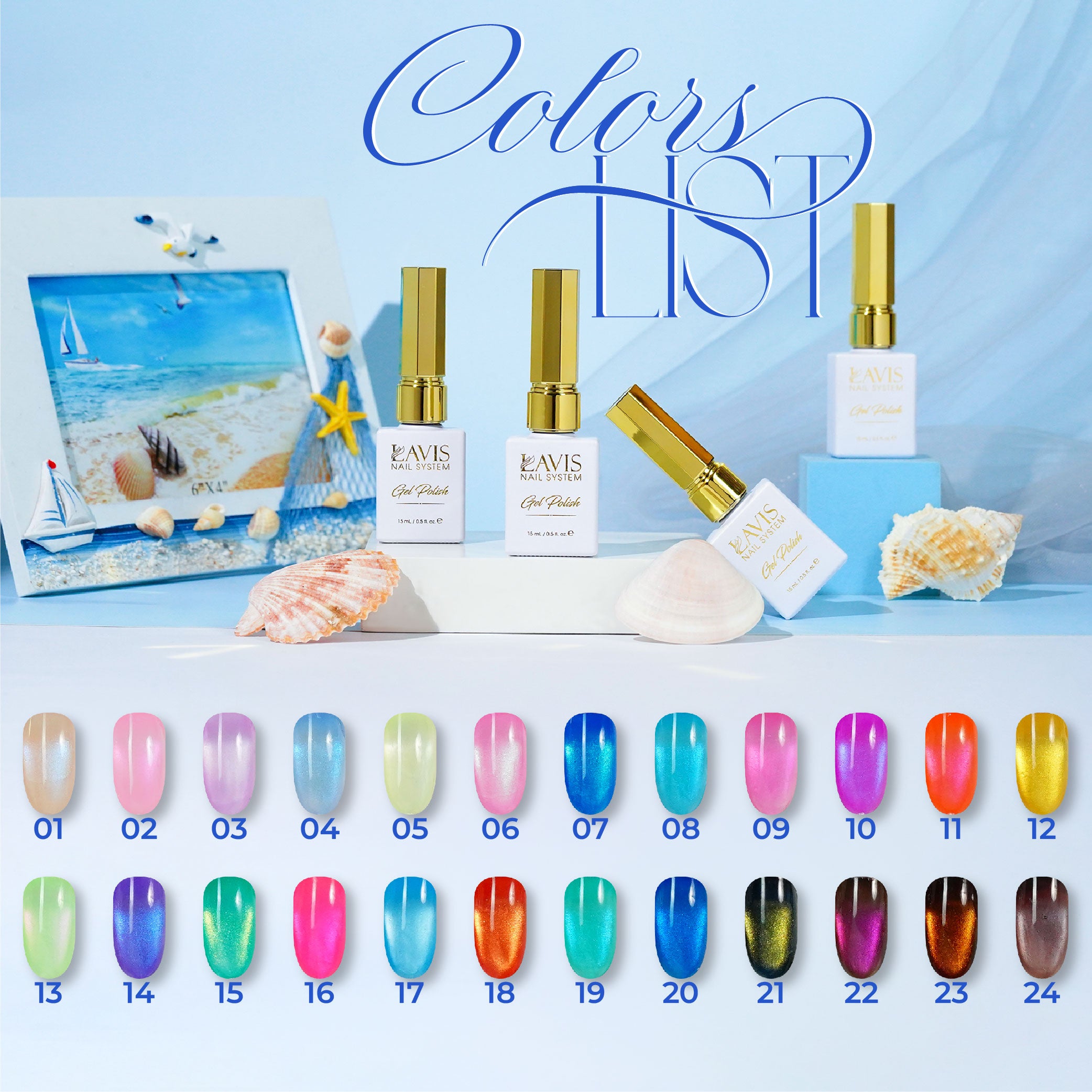 Lavis OP - 05 - Gel Polish 0.5 oz - Opal Collection