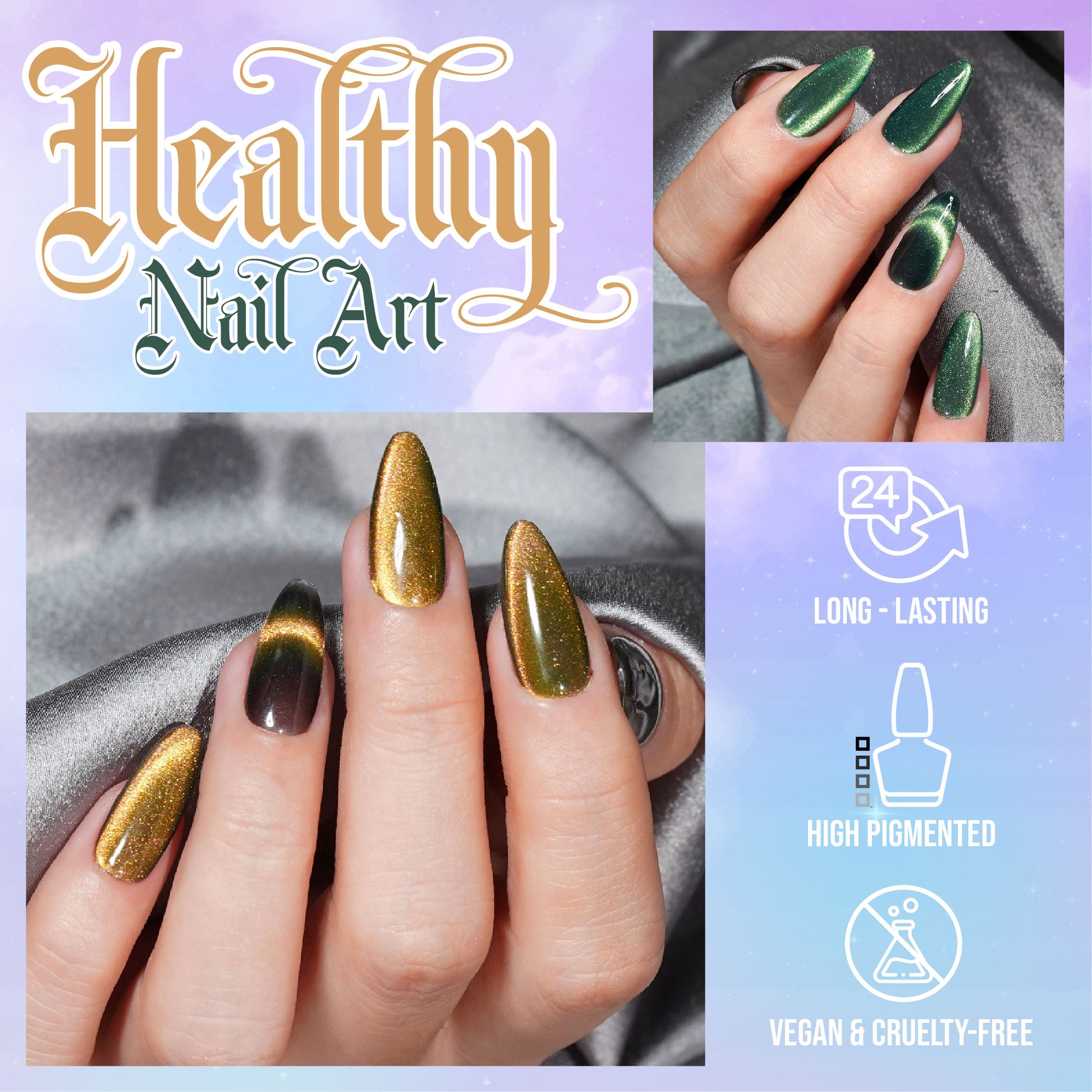 LAVIS Cat Eyes CE4 - 13 - Gel Polish 0.5 oz - Fairy Tale