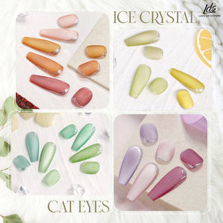LDS 02 Icy Apple - Gel Polish 0.5 oz - Ice Crystal Cat Eyes