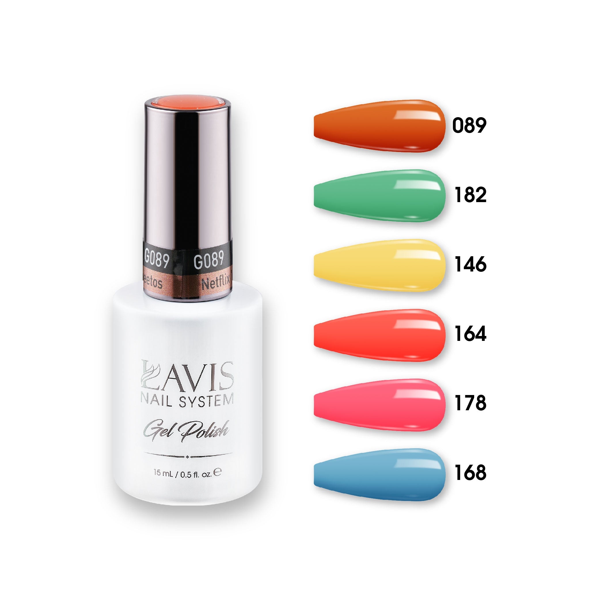 Lavis Gel Color Set 10 (6 colors): 089; 182; 146; 164; 178; 168