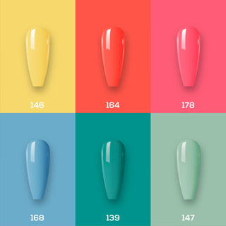  Lavis Healthy Nail Lacquer Summer Set N1 (6 colors): 146, 164, 178, 168, 139, 147
