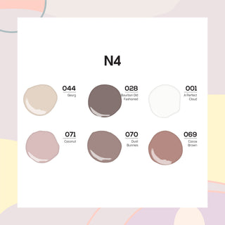  Lavis Healthy Nail Lacquer Set N4 (6 colors): 044, 028, 001, 071, 070, 069