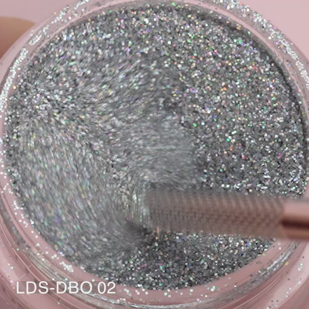 Load video: LDS Holographic Fine Glitter Nail Art - DB02 - I owe you 0.5 oz
