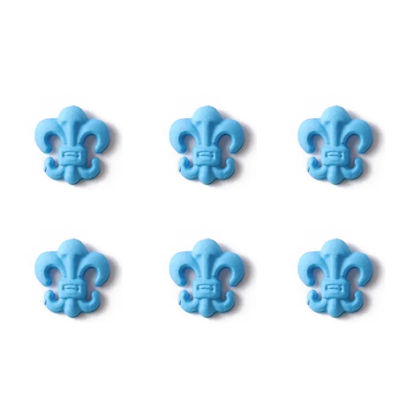 #201-206 2PCS Blue Matte Nail Charm Medieval