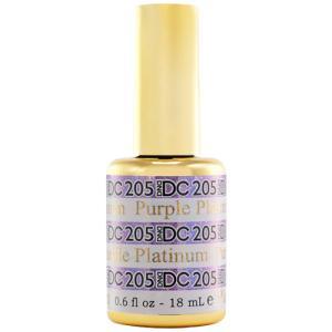 DND DC Gel Polish 205 - Glitter, Purple Colors - Purple