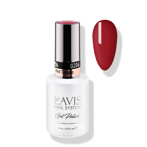 LAVIS 206 Red Tomato - Gel Polish 0.5oz