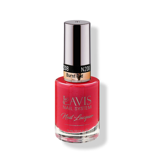 LAVIS 208 Burnt Red - Nail Lacquer 0.5 oz