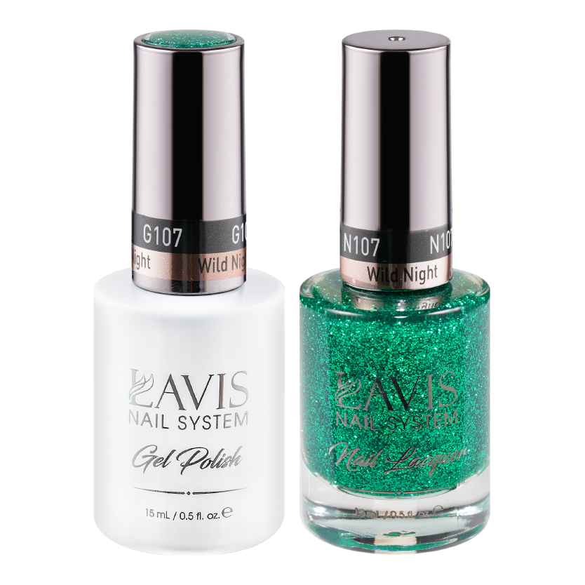  LAVIS Holiday Gift Bundle Set 21: 7 Gel & Lacquer, 1 Base Gel, 1 Top Gel - 097; 098; 099; 100; 102; 106; 107